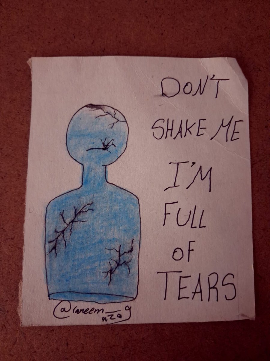 DON’T SHAKE ME, I’M FULL OF TEARS

I am an artist who lost everything in the bombing.
They destroyed everything — even our childhood.
And now, I am the only provider 💔
Please support by: Order, Donate, Share
chuffed.org/project/153877…