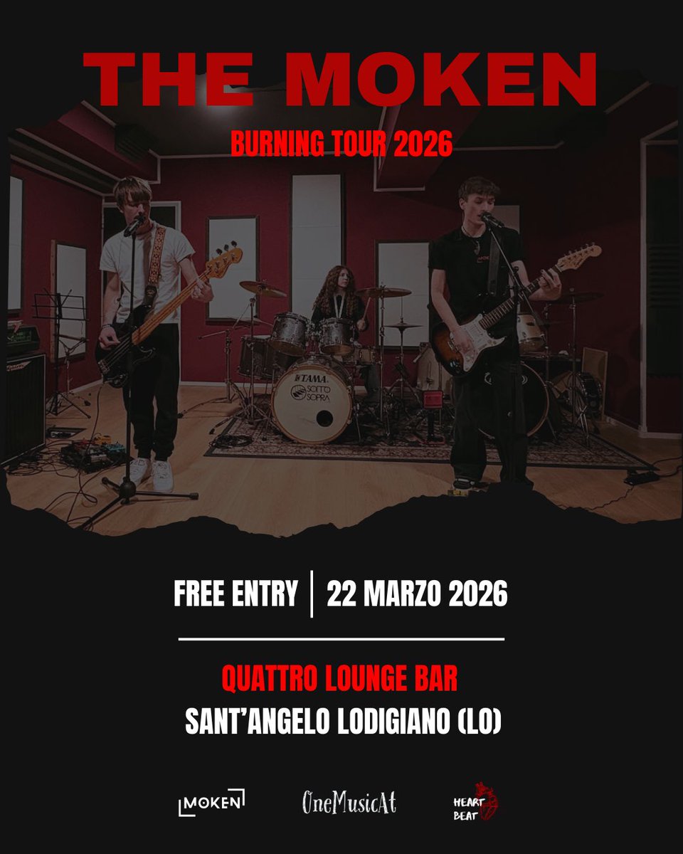 themokenband's tweet photo. Fuori ora la primissima data del tour per il 2026!
Per maggiori info vai al link in bio, ti aspettiamo! 🔥🖤 https://t.co/roaYxDgx5O
