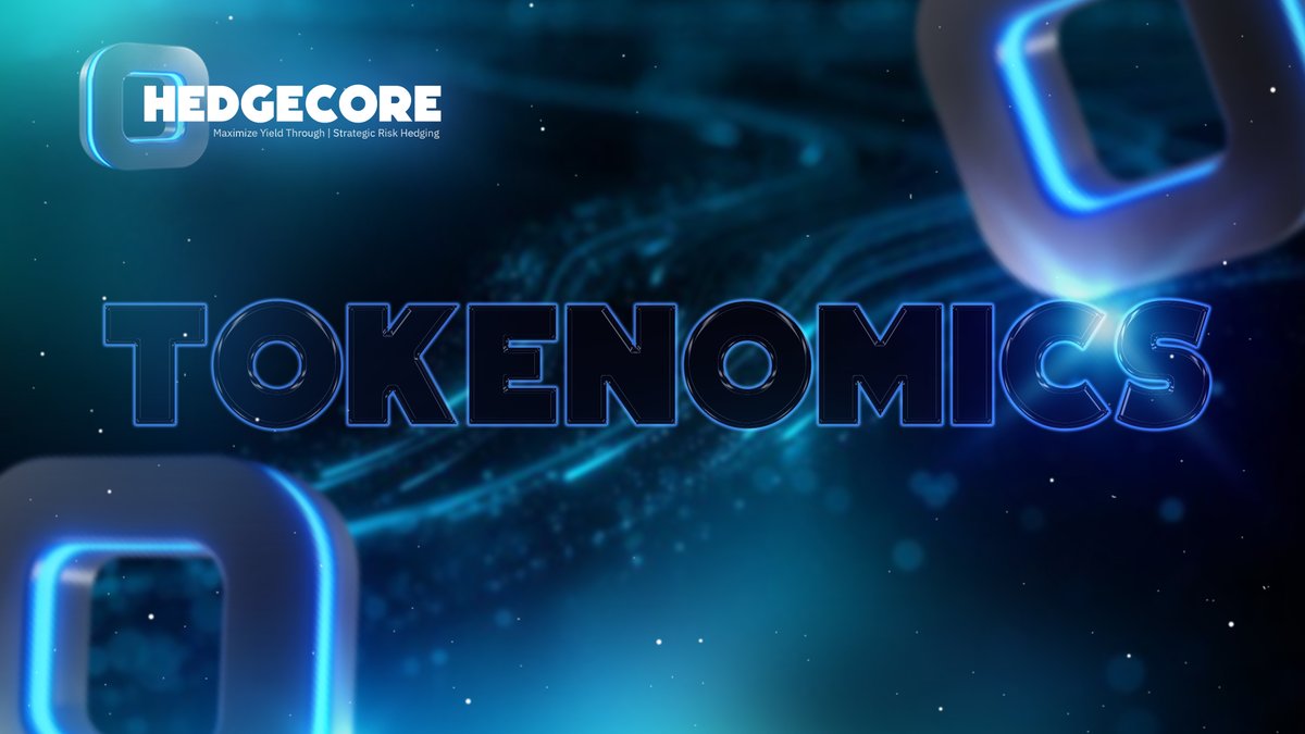 ▪️What is Tokenomics?
Tokenomics is the economic design of a token: issuance, distribution, and utility.
It shapes demand, price behavior, and project sustainability.
Strong tokenomics supports long-term ecosystem growth.

🟦 HedgeCore
