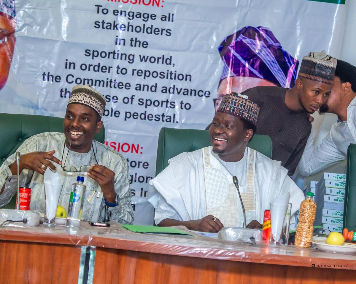 KabiruAmadu_MP's tweet image. Today, the House Committee on Sports convened for a crucial budget defense under my leadership as the Chairman of the committee.

The National Sports Commission (NSC), under Mal. Shehu Dikko, the Nigeria Football Federation (NFF), under Ibrahim Gusau, and the