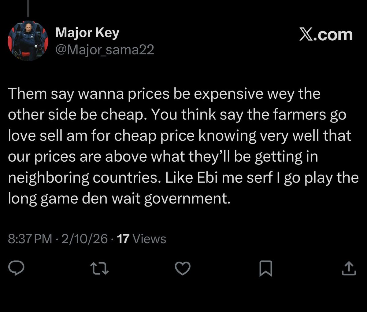Major_sama22's tweet photo. @LongLyf2 I stated the same thing yesterday. They wouldn’t smuggle it to neighboring countries when our price is higher. They will wait for the government. https://t.co/QZCP9OBfGr