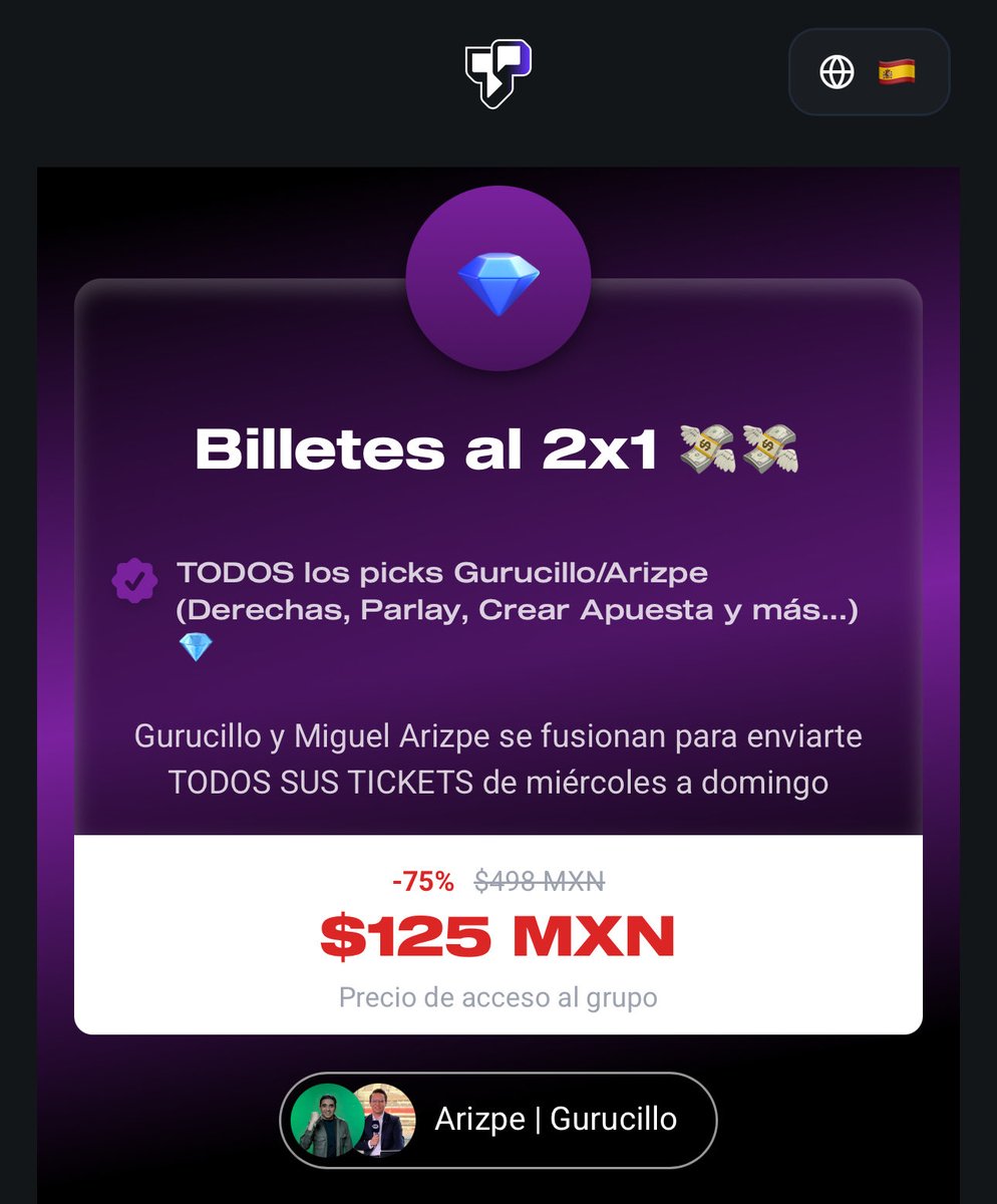 De Hoy al Domingo, sí, 5 DÍAS con mínimo 2 picks por día, <a href="/LuisSilvaGG/">Guru</a> y yo te daremos picks ganadores.
Léelo bien: 5 días seguidos dándote tickets de Conca, NBA, LigaMx y Europa.

👇👇👇
tipsterchat.com/shop/d66dcouoa…