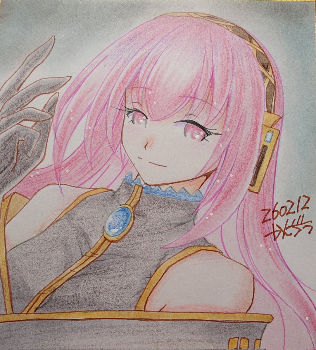 はい、まがまがルカちん塗り終わりました。 #巡音ルカ