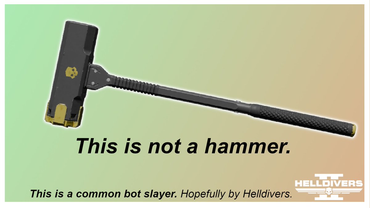 This is quite honestly, one of the best melee weapons in game to use. Like, I love it!
youtu.be/k-JiaT7vmOY
#HELLDIVERS2 #helldivers