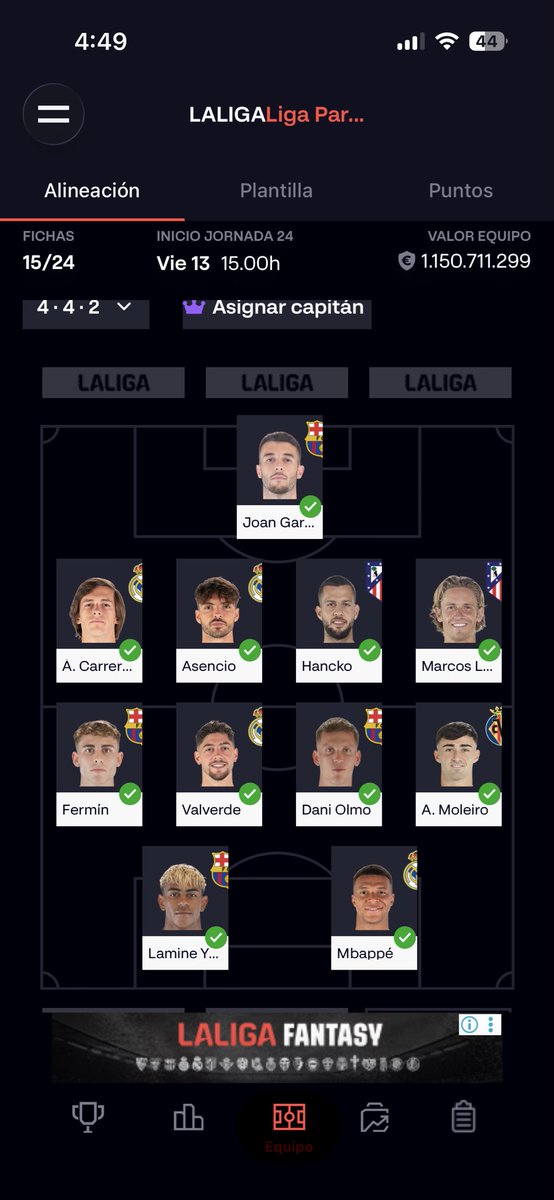 nocopeoo's tweet photo. @ElBielsaFantasy @futbol_fantasy @biwenger Qué tal? Tengo a Raúl moro por si cambio de formación https://t.co/9QOxZ4ziz6