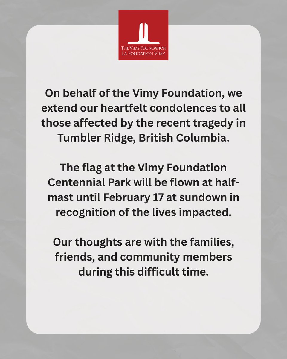 The Vimy Foundation 🍁 La Fondation Vimy tweet media
