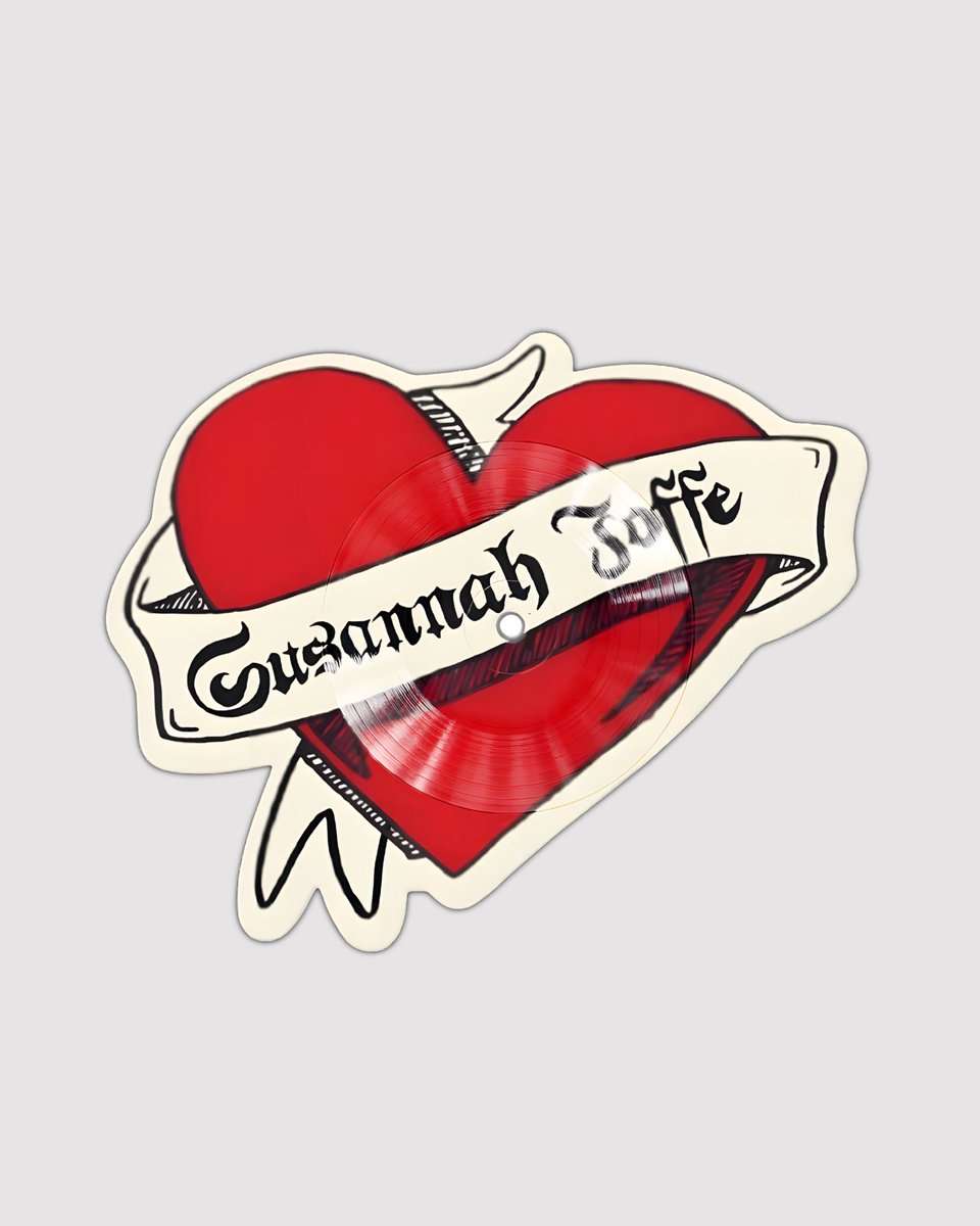 VV x Susannah Joffe

REPOST TO ENTER GIVEAWAY FOR SIGNED TEST PRESSING

For Valentine's Day, "Your Mother’s Name" / “Texas Baby" pressed on tattoo picture heart shaped vinyl, and hand-numbered out of total units sold. 250/500 of the signed inserts are still available. Once the