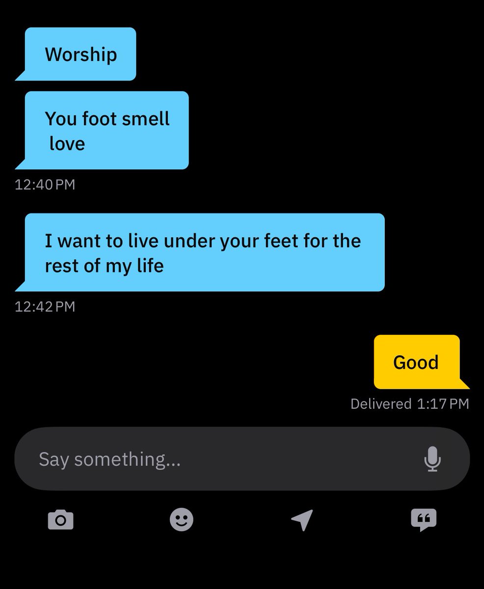 alphadom09's tweet photo. Another day, another simp trying to buy real estate under my feet. Market’s still open 👣 https://t.co/U884gfxGPQ
