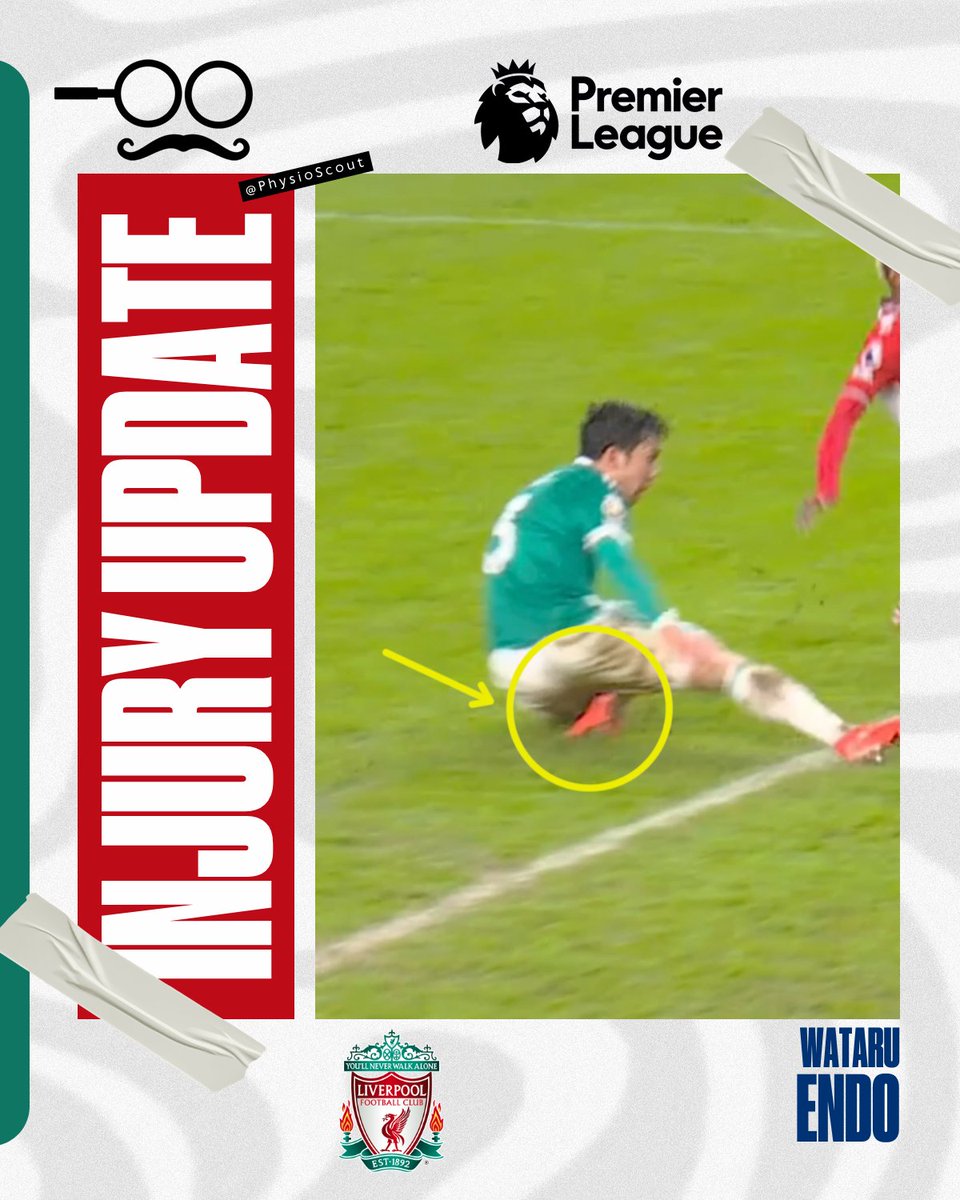 Wataru Endo has been stretchered off with a left ankle injury in Liverpool's clash with Sunderland.

Forced eversion at the ankle after putting his bodyweight on it brings concern for a high-ankle sprain/syndesmosis injury. 

Due to the high velocity, scans will also need to rule