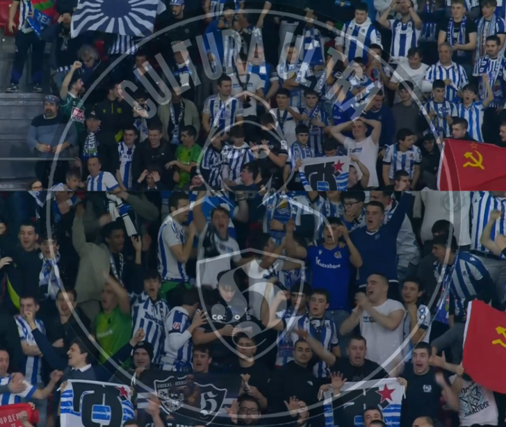 CulturaUltraESP's tweet photo. Miembros de RSF Firm en San Mamés
Athletic Club - Real Sociedad 11.02.26
#erreala #rsffirm #bultzada #realsociedad https://t.co/dHWkDXbCYa