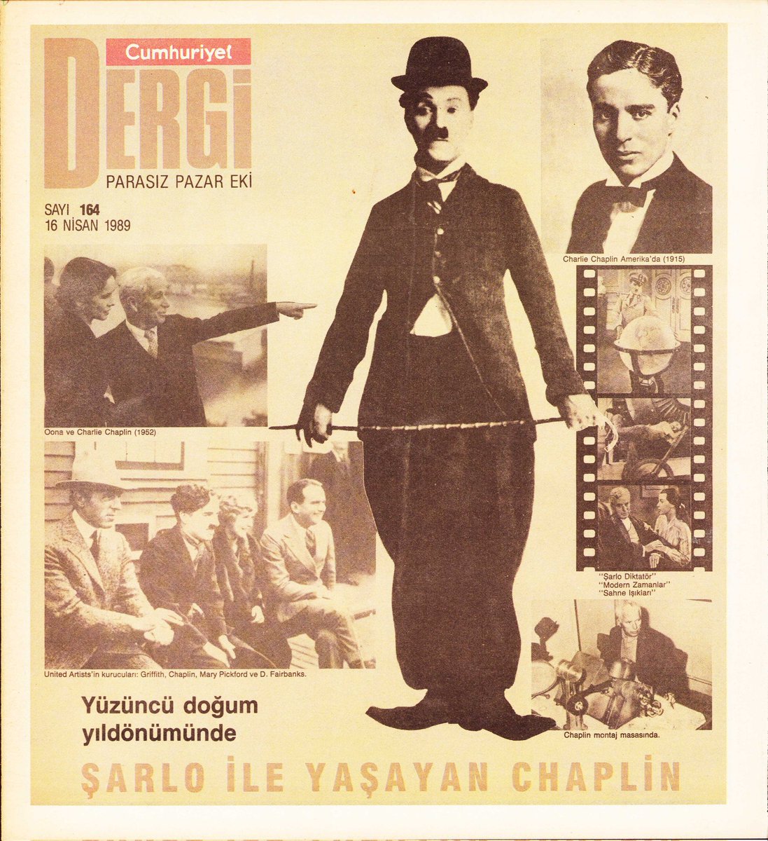 Mehmetcan198's tweet photo. #CharlieChaplin #Şarlo #MaryPickford #DouglasFairbanks #DWGriffith #OonaONeill #MabelNormand #sinema #sessizsinema #karikatür #Nisan #1989yılı @Yasemin70619829 @tchulya80 @_Arsiv_ https://t.co/IYyqZnU3Lv