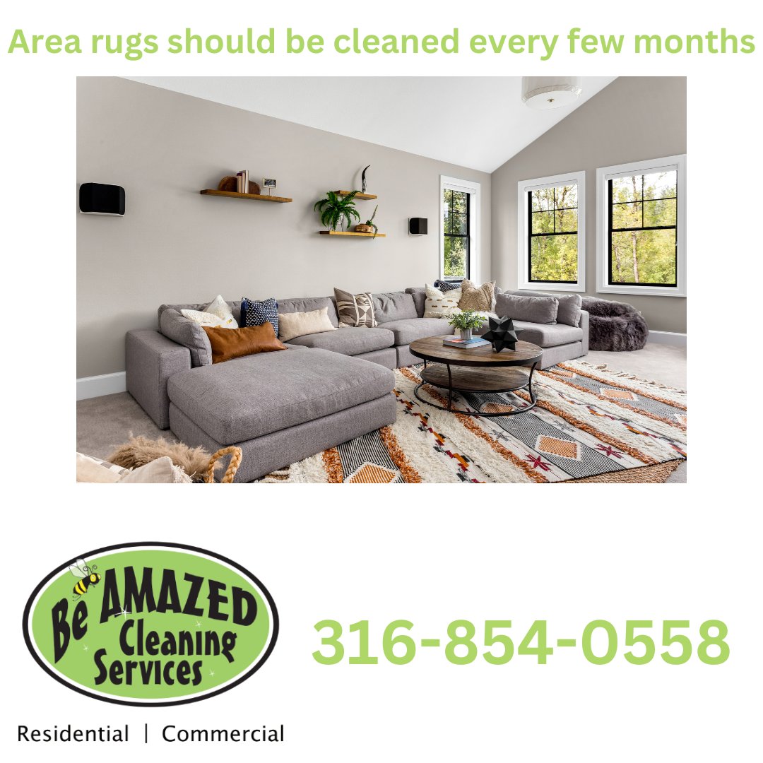 beamazedclean's tweet photo. When was the last time you had your area rugs cleaned? If you can't remember, it's time to call us.

#wichita #housecleaning #janitorial #clean #carpet #upholstery #airduct #arearug #dryervent #carpetstretch #carpetrepair #vinylfloor #office #apartment #couch #chairs https://t.co/tyW92Lqcq6