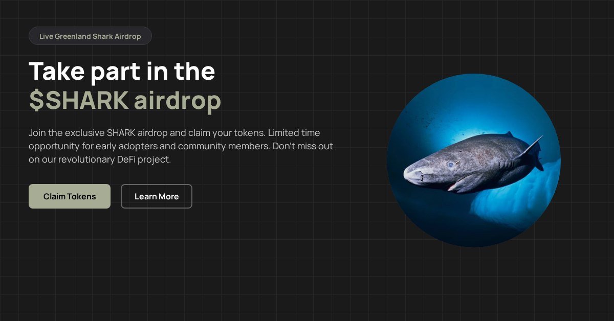 BREAKING: $SHARK DROP LIVE!
Exclusive drop only for community holders
First come, first served — claim now before it's gone!

send-it.fun/?ca=63Z3Q7JX3S…