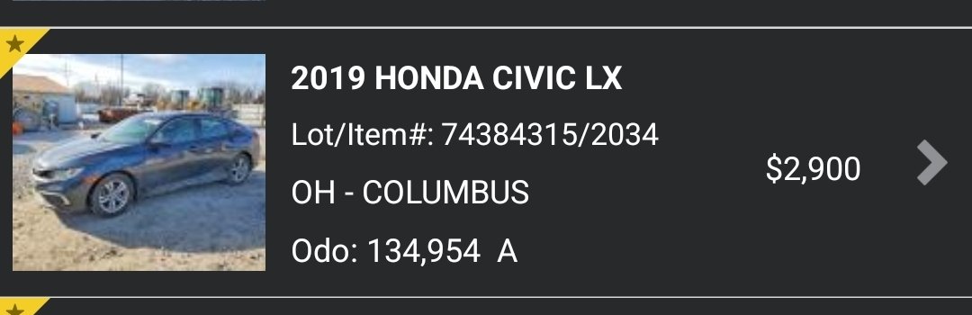 amortprosper's tweet photo. This is a 2019 Civic, bought and paid for with just 46,000gh. Ghanaian car dealers are soo wicked. https://t.co/i7Vq9AbFmG