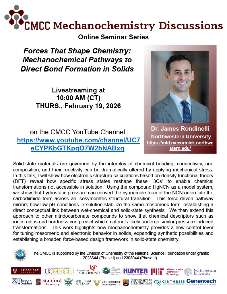 NSF Center for the Mechanical Control of Chemistry tweet media