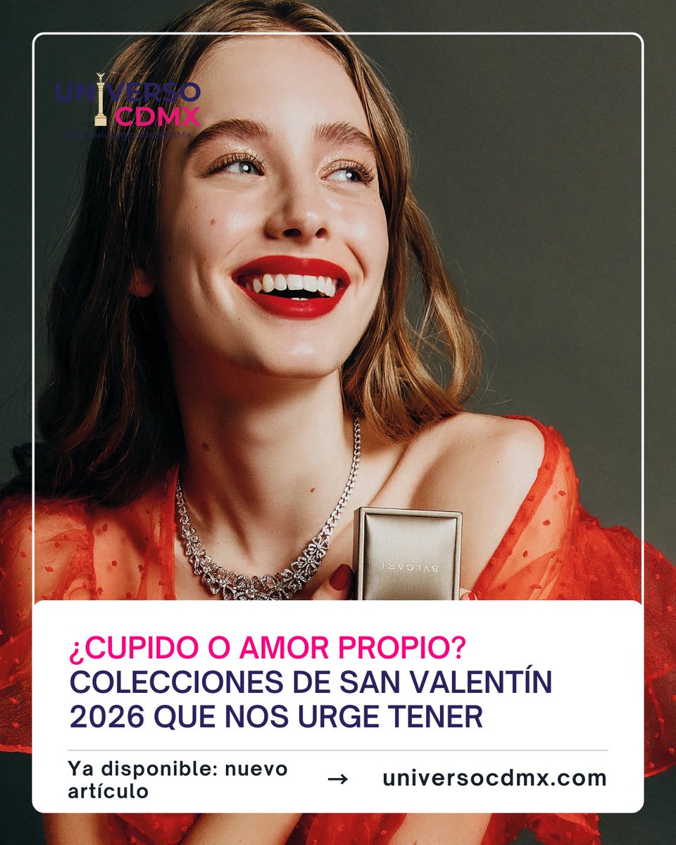 UniversoCdmx's tweet image. Olvídate de los osos 🧸 de peluche gigantes. Este 2026, San Valentín ❤️ se trata de invertir en piezas que te hagan sentir poderosa con o sin pareja. 
Conoce todos los detalles aquí: tinyurl.com/26dp38cv  
#ModaCDMX #SanValentín #SelfLove 🌟 #RegalosSanValentín 🎁