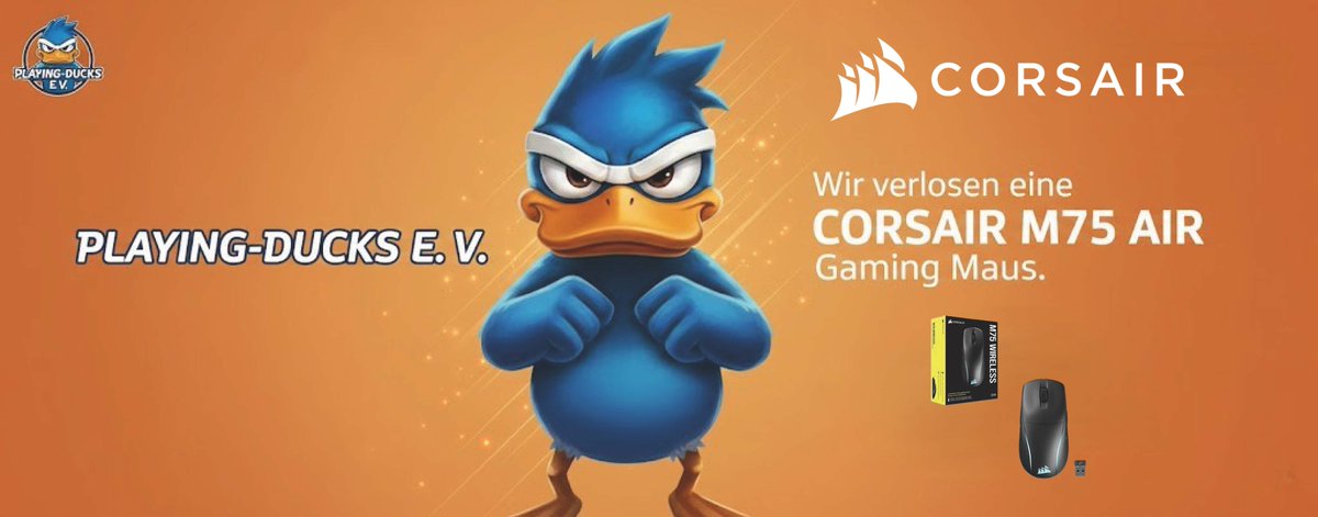 🦆 GEWINNSPIEL | Letztes Jahr haben wir von <a href="/CORSAIRDE/">CORSAIR Deutschland</a> eine M75 AIR versehentlich doppelt zugesendet bekommen und genau diese verlosen wir jetzt! 🔥

👉 Markiere eine Person.
🏆 Die genannte Person mit den meisten Likes gewinnt!

Einsendeschluss: 16.02.2026 | 23:59 Uhr
GL &amp; HF🚀