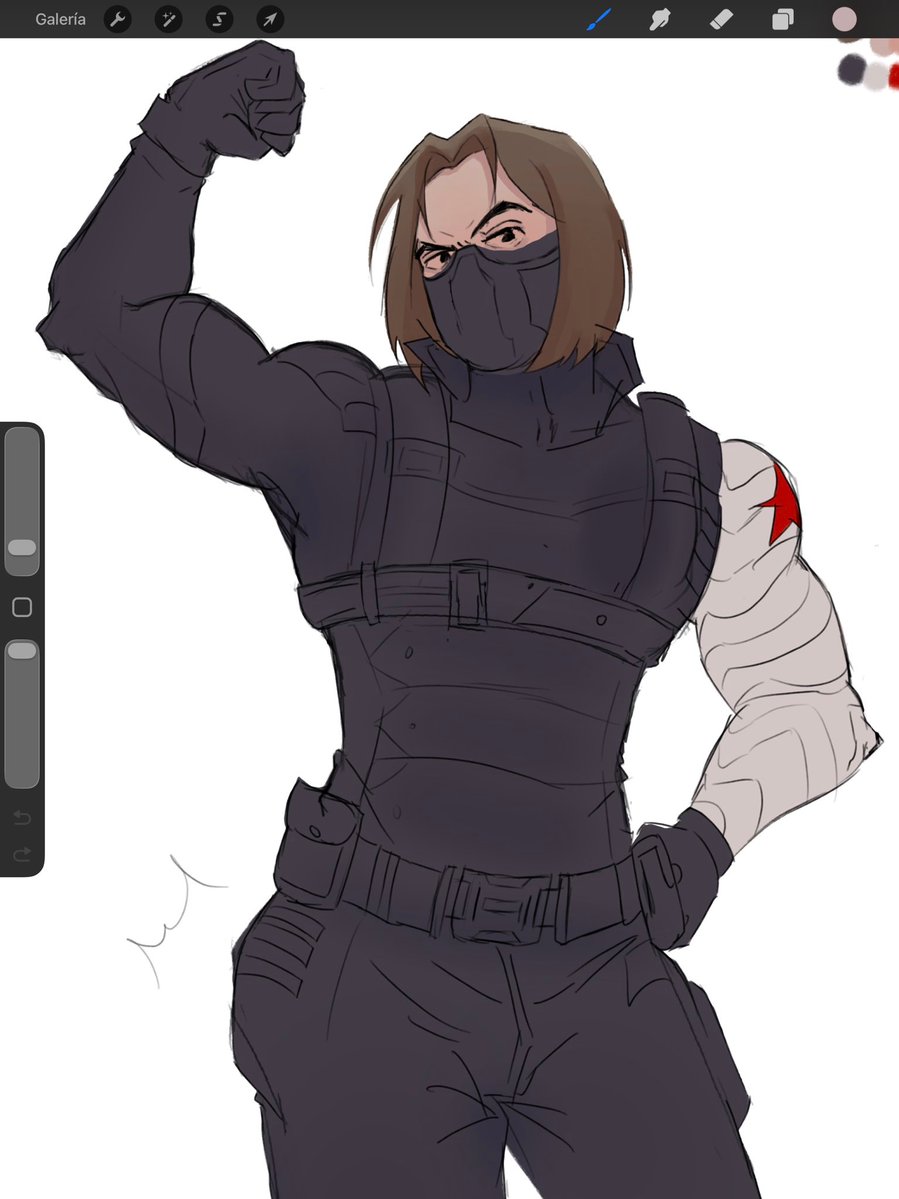 Progress.... 🦾 #BuckyBarnes