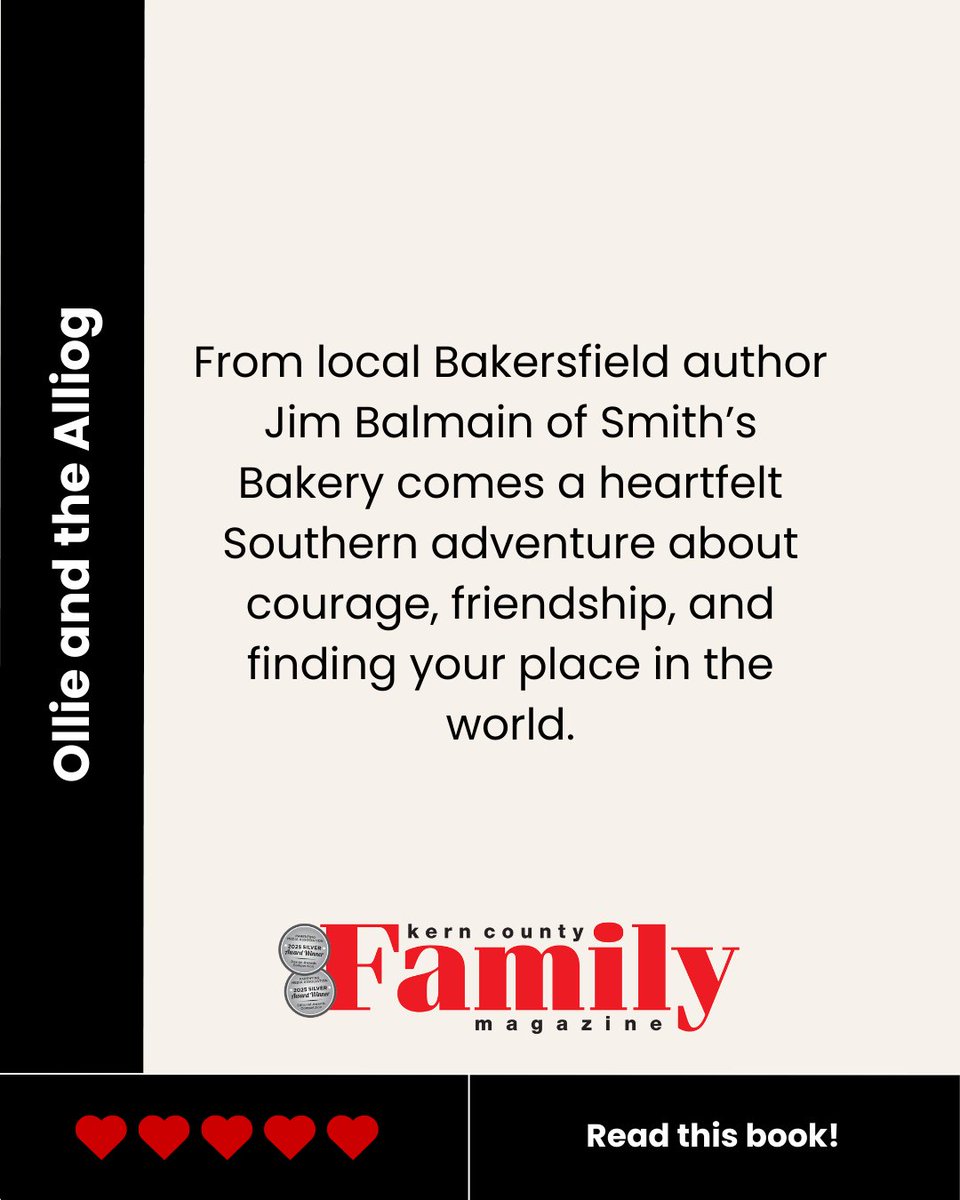 ✨Local Author Spotlight Series — Day Three!✨
We’re continuing our celebration of Kern County’s creative voices with another local author whose work brings hometown pride to the page. 

🔗Read more: kerncountyfamily.com/PublicArticle/…