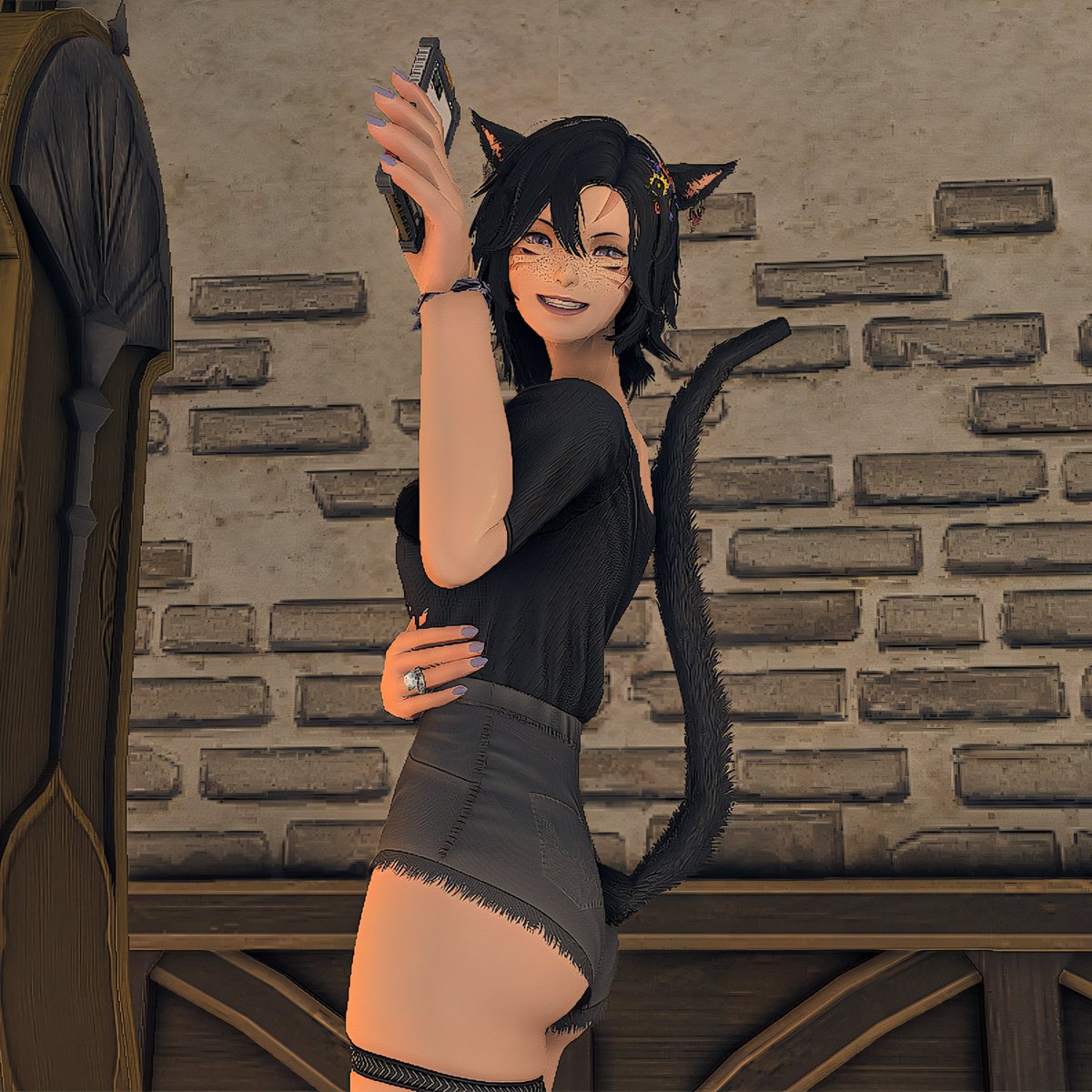 *1 new MMS Message*
Happy Hump Day! Here's a little love to hopefully help get ya to the weekend 💜🍑

#GPOSERS #FFXIVScreenshot #FFXIVDiabolos #FFXIVCrystal #FFXIVMiqote #KAOS