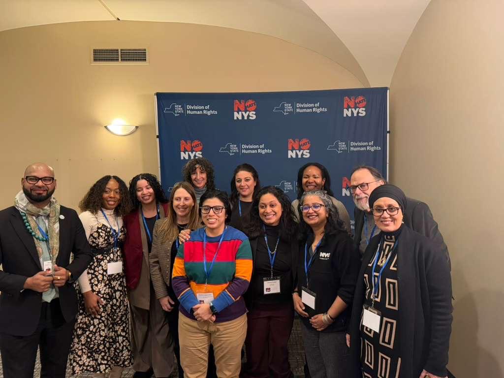 ADL_NYNJ's tweet photo. Great to join NYC and partners throughout New York State for a @NYSHumanRights summit in Albany. We #TakeThePledge to stand up against hate against far too many New Yorkers, including the Jewish community. Let's continue to work together to make NYS #NoPlaceForHate.
#NoHateNYS https://t.co/a8BsmF1lmU