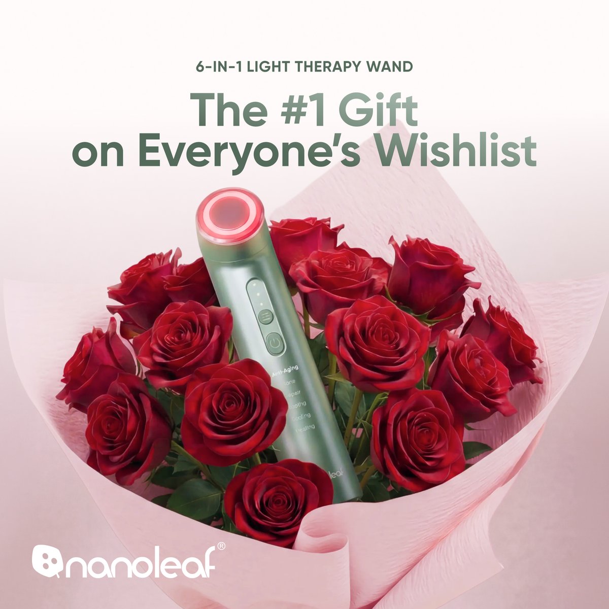 nanoleaf's tweet photo. We heard that the price of flowers has gone up, and the price of Nanoleaf's 6-in-1 Light Therapy Wand has gone down...for the next 24 hours...or so we hear.👀
Get it now for *Under $80*:
https://t.co/X9wlB5UTWp
#ValentinesDaySale #valentinesdaygift https://t.co/exCzhRLCWP