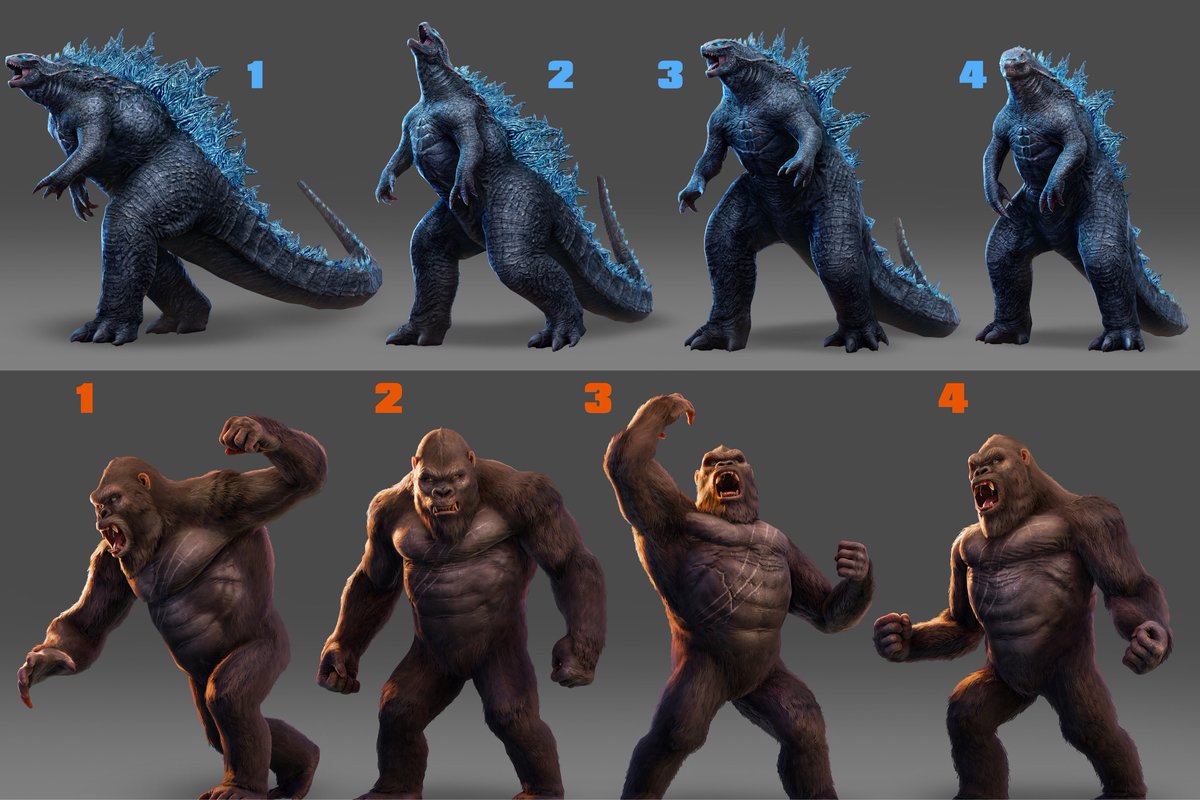 Godzilka X Kong Titan Chasers concept by artist Ruben Perez Gonzalez.