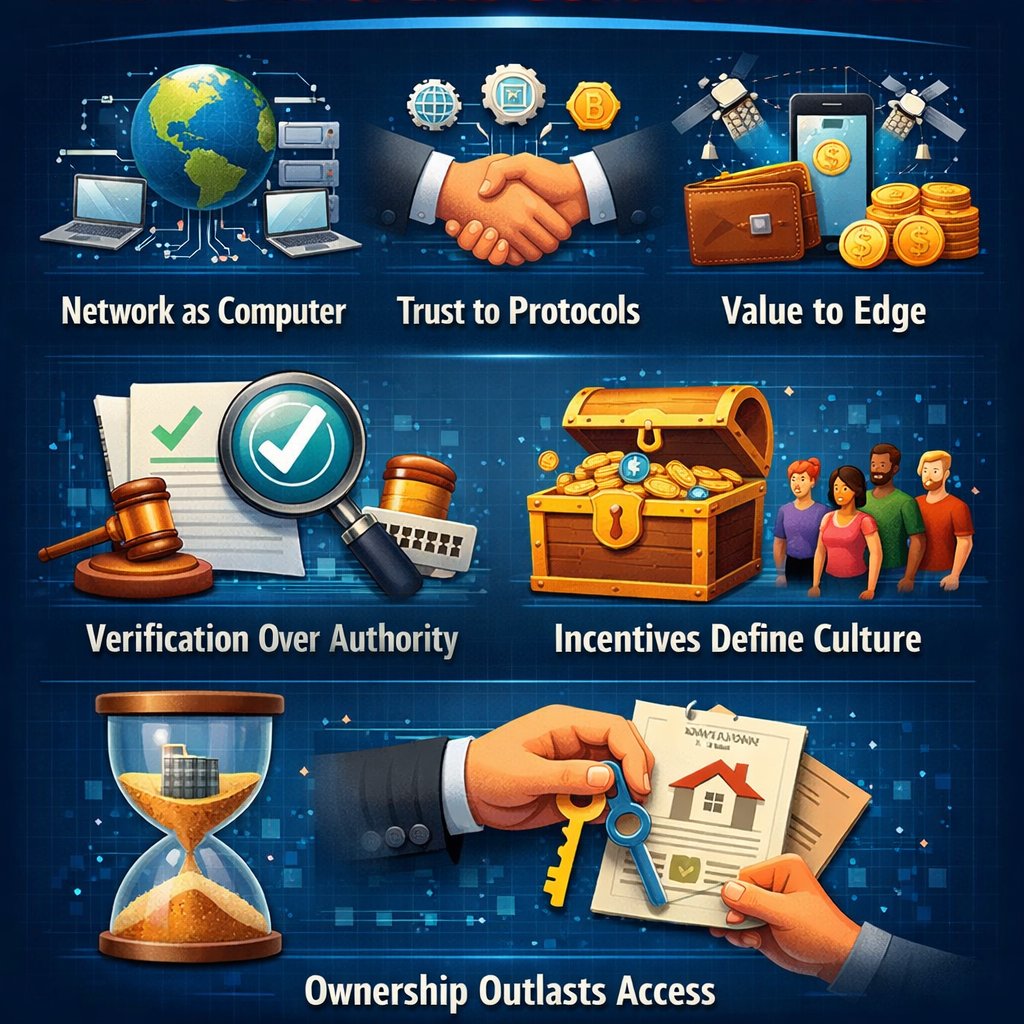 The R0AR white paper offers a new set of laws for the digital age, inspired by tech philosopher George Gilder:

★ Verification replaces authority.

★ Incentives define culture.

★ Ownership outlasts access.

★ The network is the computer

★ Trust migrates from institutions