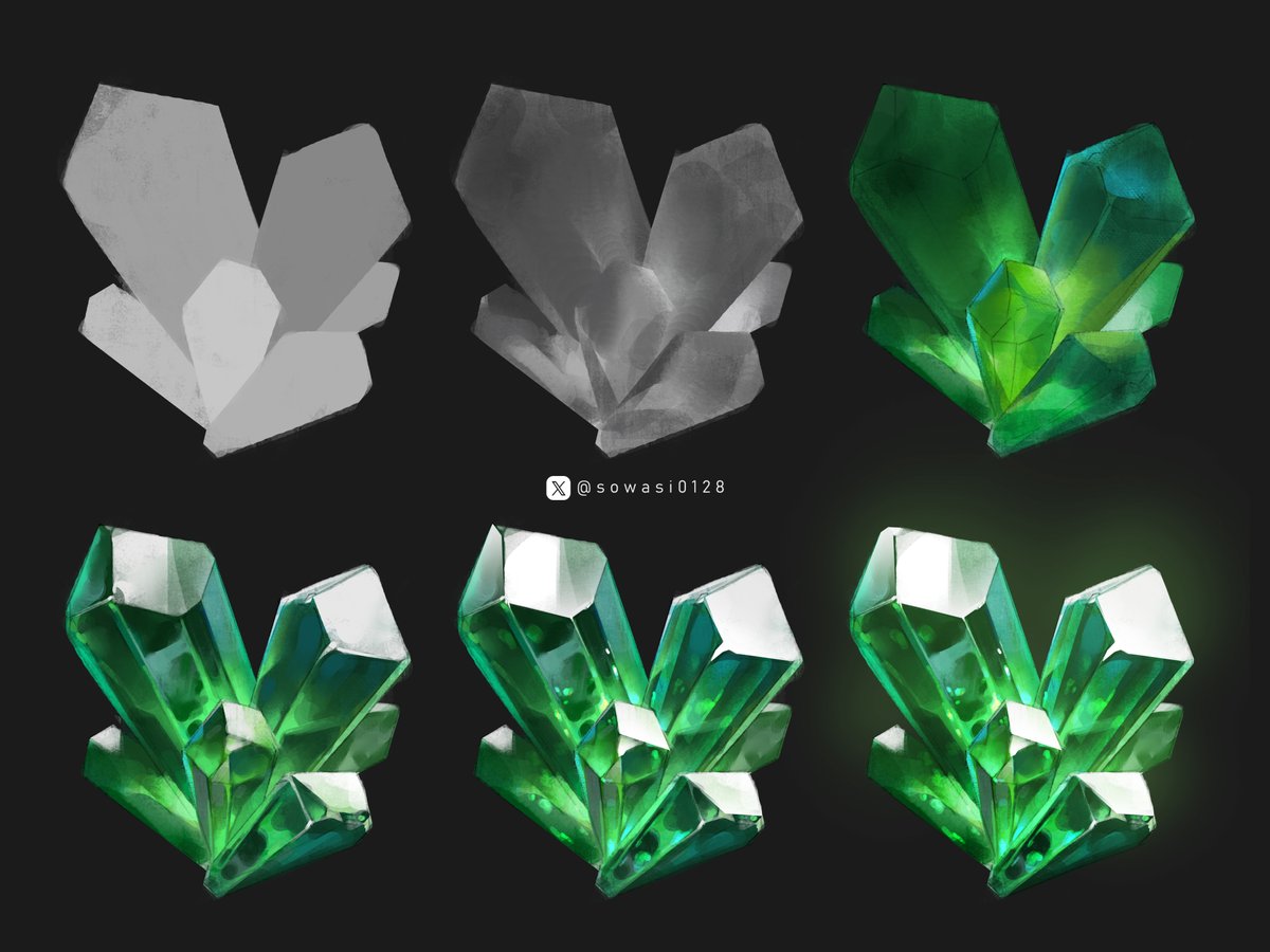 💎
수업에서 시연으로 그린 광물