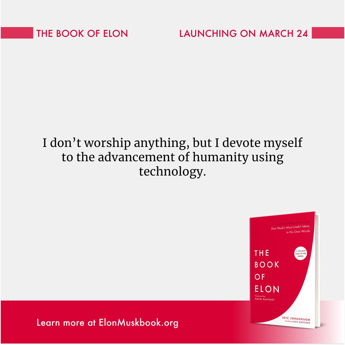 Launching March 24.

41 Days.