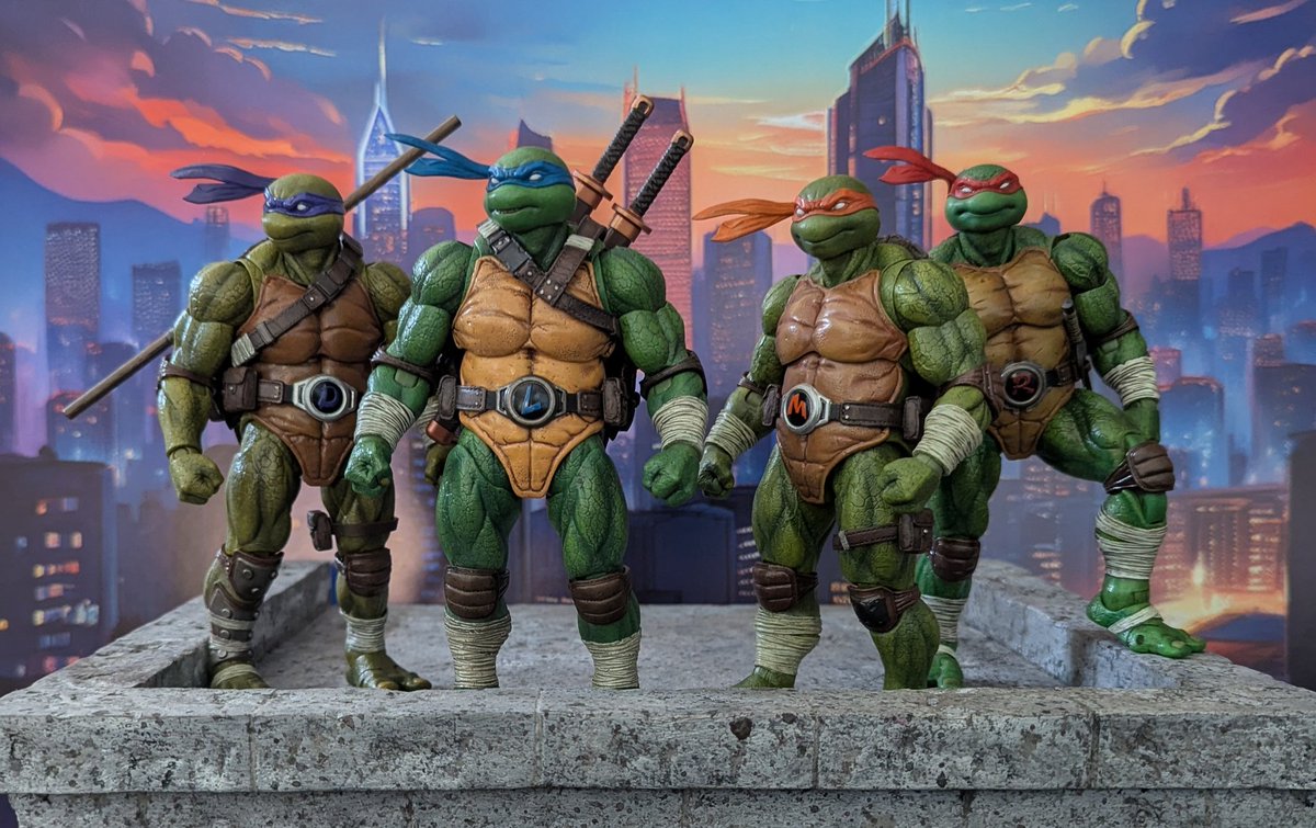 SalemCrow's tweet photo. These #LingJiHun @TMNT figures are amazing. #acba #toyphotography #actionfigurephotography #tmnt https://t.co/SlcgnU5Qjy