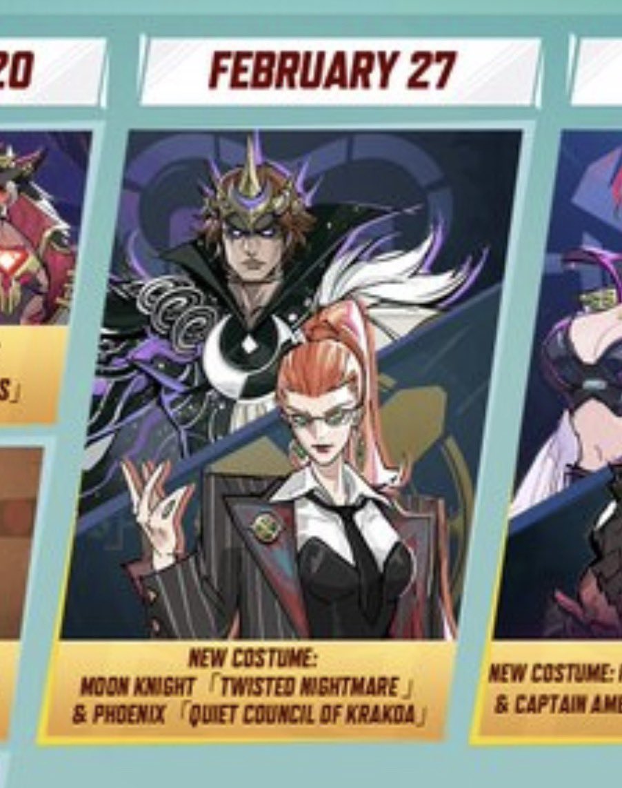 🚨UNMASKED MOON KNIGHT SKIN REVEALED in #MarvelRivals!

Moon Knight new costume ‘Twisted Nightmare’ will be available on February 27th!