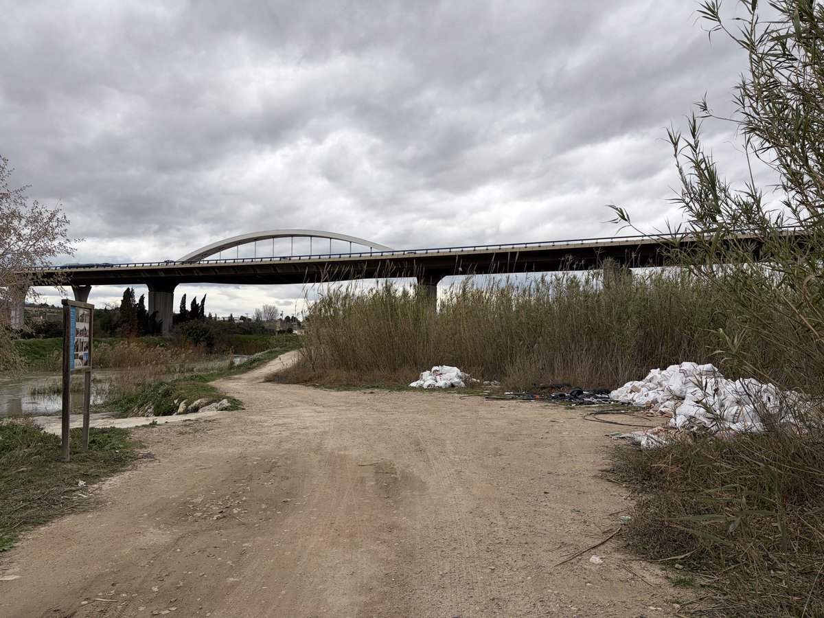 dmartinnaranjo's tweet photo. @NuestroMarMenor Bueno, pasando la contraparada antes de llegar a la Ribera se acumulan los escombros en el río. https://t.co/fZ83XiRTNX