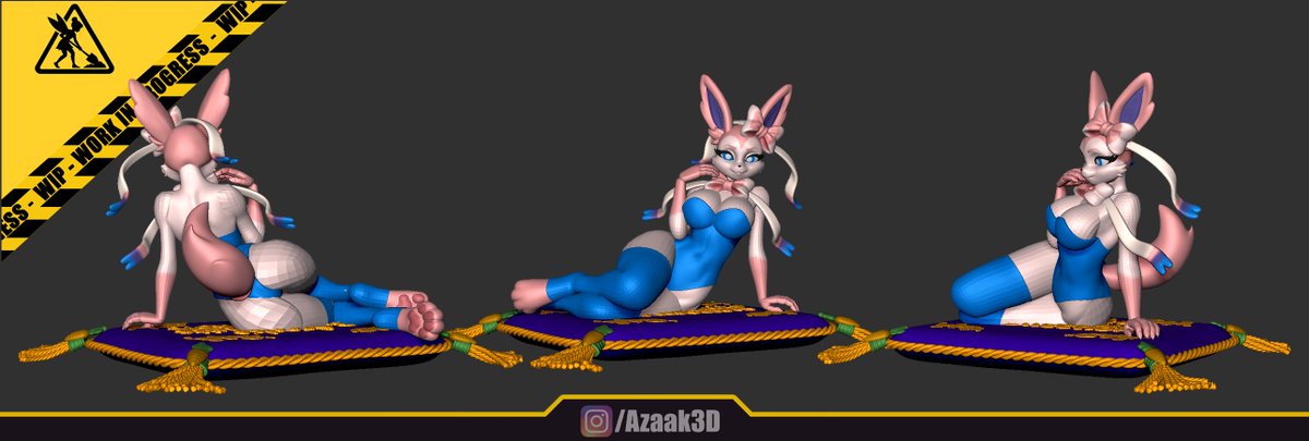 #Sylveon for the bunnysuit collection! Looking good so far 😍

Along with her, I'll be working on 3 other figures requested as commisioned which will be rewards for patreon! #Lifeguard #Mercy, #OfficeLady #Azula and Caged #SailorMoon!

patreon.com/posts/sylveon-…