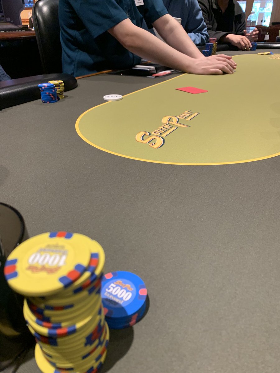 Seat 7. Button in 9. Can’t complain.