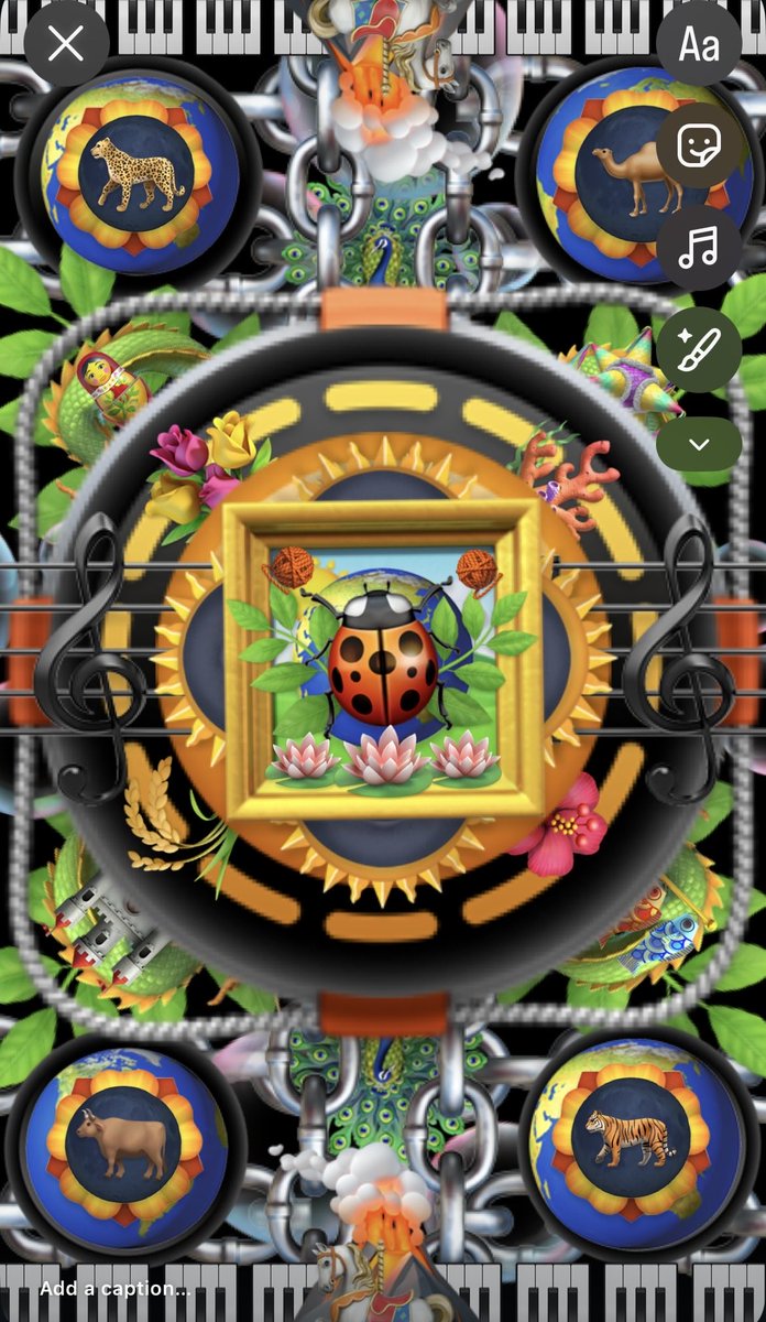 emoji mandala inspired by <a href="/mira__joyce/">★↯</a>