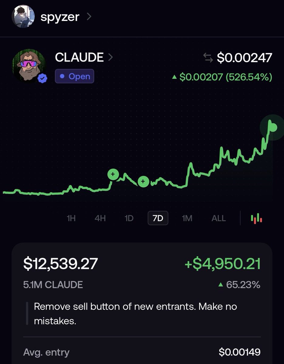 Claude activate J-CURVE on $CLAUDE

Make no mistakes.