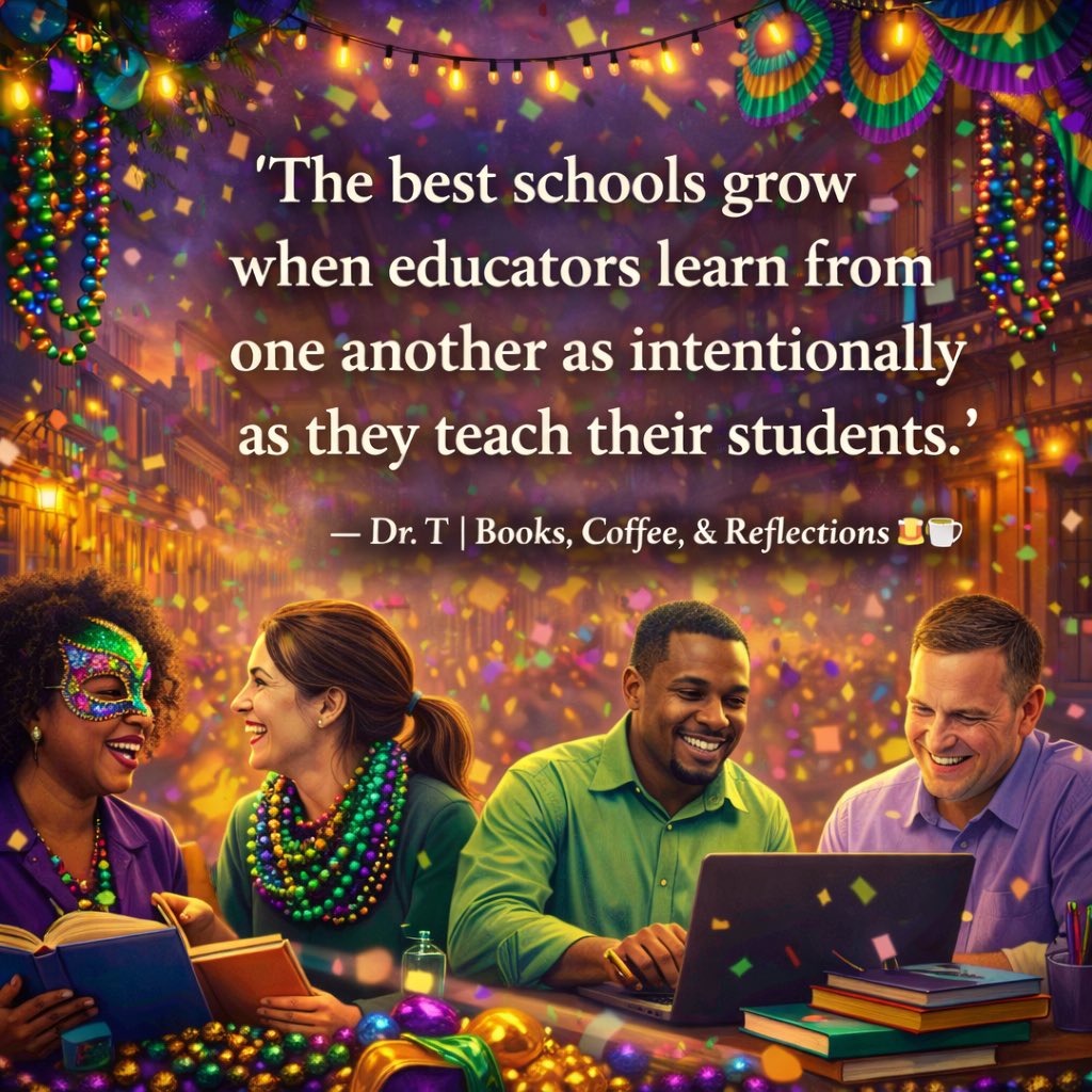 tbwatkins89's tweet photo. 🤝🍎 Learning together strengthens classrooms, schools, and ultimately student success. Collaboration among educators truly makes a difference.

#EducatorsLearningTogether #TeacherCollaboration #ProfessionalGrowth #StrongerSchools #BooksCoffeeReflections https://t.co/c1B7wn06jc