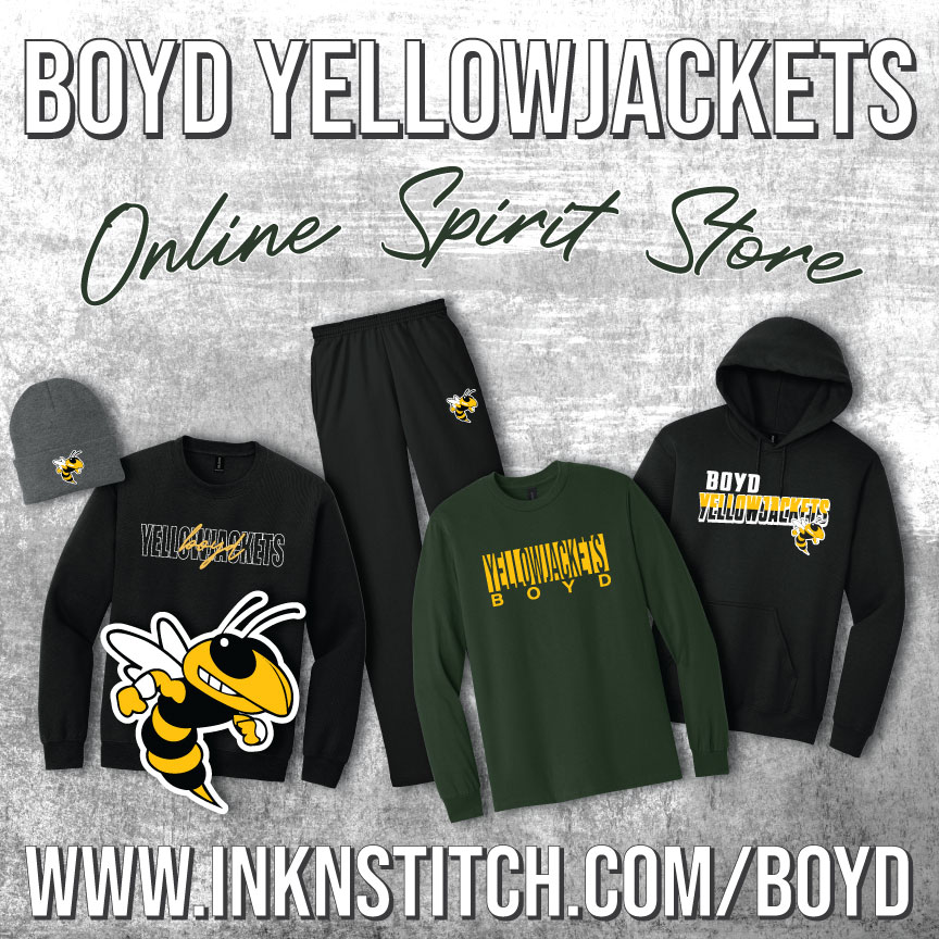 Ink_N_Stitch's tweet image. Buzzing with excitement! 🐝 The Boyd Yellowjackets Spirit Store is LIVE. We’ve got fresh hoodies, sweatpants, Comfort Colors, and more in several styles.

Shop your favorites online: inknstitch.com/boyd

#BoydYellowjackets #SpiritWear #CustomApparel #InkNStitch