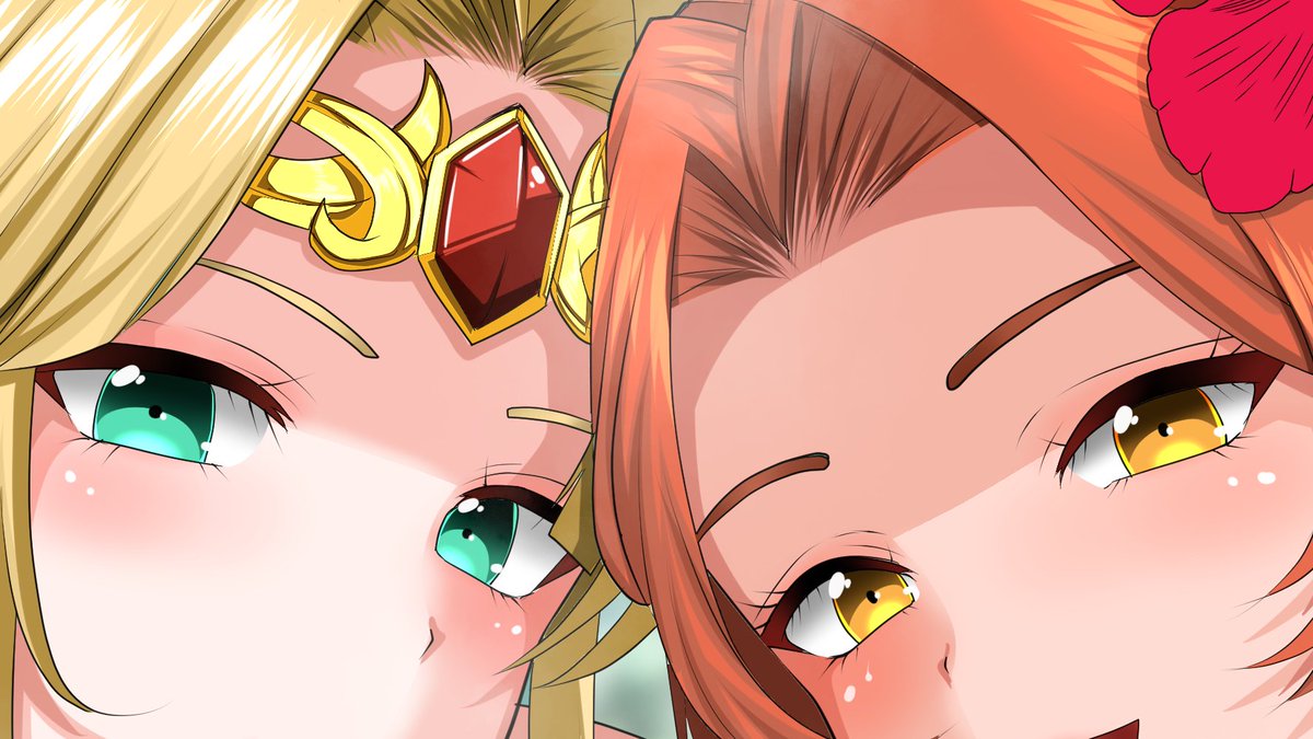 #このタグを見た人は自分の絵柄の目部分を見せる 