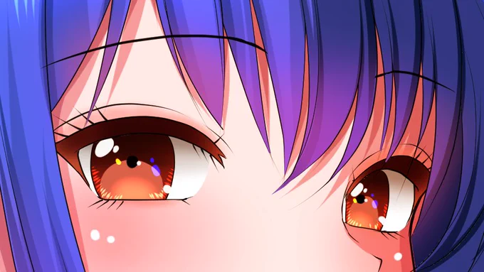 #このタグを見た人は自分の絵柄の目部分を見せる