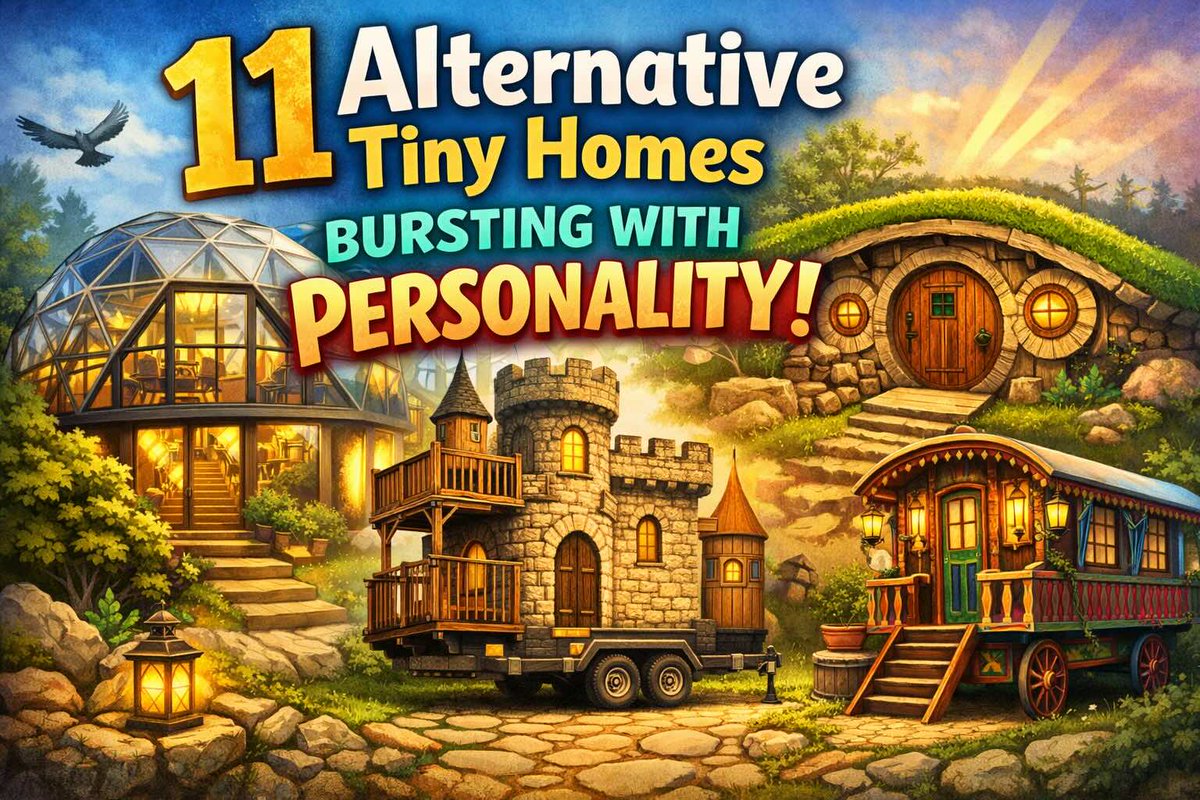 TinyHouseTalk's tweet image. 11 alternative tiny homes that refused to be ordinary: geodesic domes, hobbit holes, floating cottages, and a castle on wheels. Which one? #tinyhouse #alternativeliving
tinyhousetalk.com/alternative-ti…