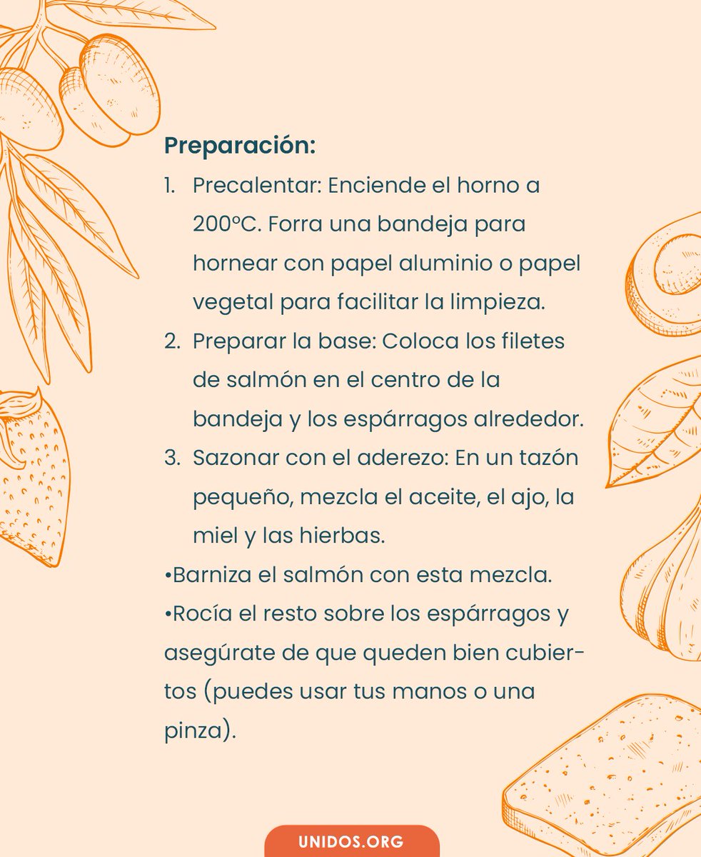 unidosdp's tweet photo. La sugerencia de hoy es: Salmón al limón y ajo con espárragos. 🐟 https://t.co/mPmaQtbtEC