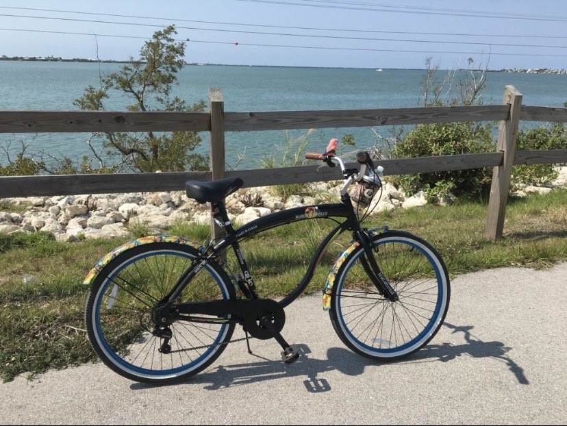 RacingToDisney's tweet image. I know it’s cliche. I do have a Margaritaville bike. 😂 #KeysLife