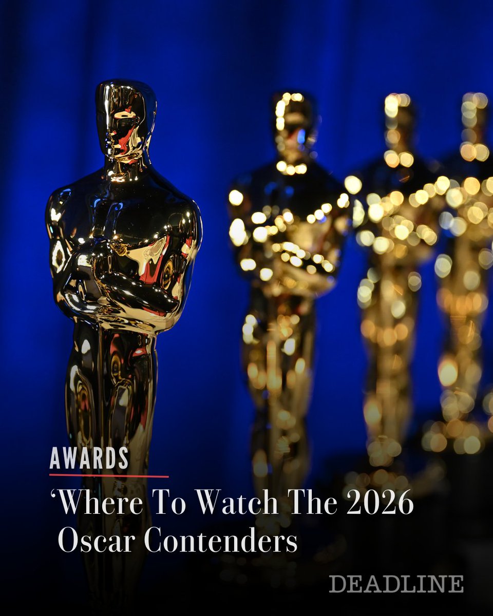 DEADLINE's tweet image. Whether you want to watch Jessie Buckley’s emotional performance in Chloé Zhao’s ‘Hamnet’ or hear Ludwig Goransson’s score for Ryan Coogler’s ‘Sinners,’ we’ve compiled a list of where to watch the various Oscar contenders before the big day on March 15 when the winners will be…