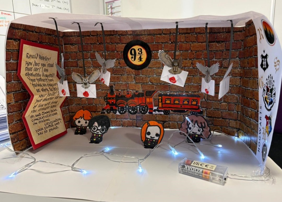 BronteGirls's tweet photo. BGA celebrated #NumberDay in style, raising £2,500+ for @NSPCC &amp; the Y11 Leavers’ Party! 🧮✨ Winning entries included a 3D Harry Potter World, a stunning crochet binary design &amp; a brilliant maths rap. An incredible effort all round – well done, BGA! #ProudToBeBronte #Community https://t.co/2VM0oLuZTN