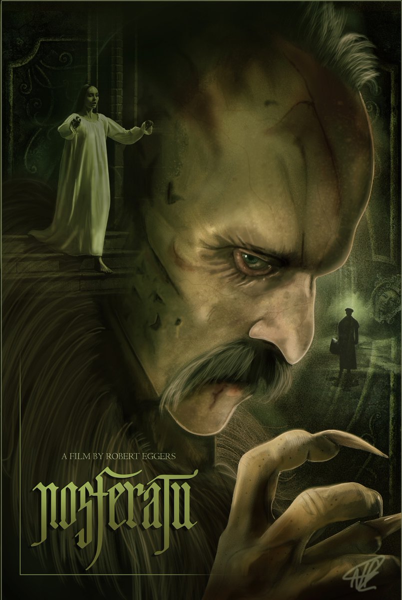 PosterEscape's tweet image. Epic poster for Nosferatu by @neilfraser78 

#Nosferatu