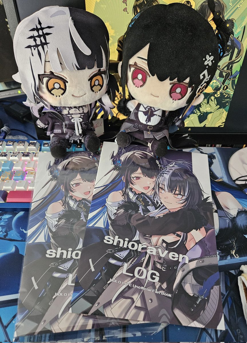 CSOneesan's tweet image. Look what came into the mail today!! ☺️🤍💙
I really love @/yomosaka's ShioRaven ☺️
One for collection one for reading ☺️