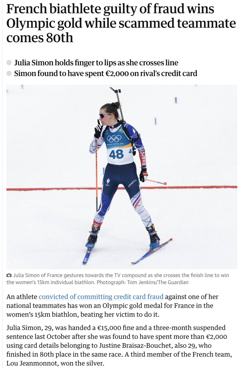 Why am I only just now reading this Julia Simon story?

What a headline.