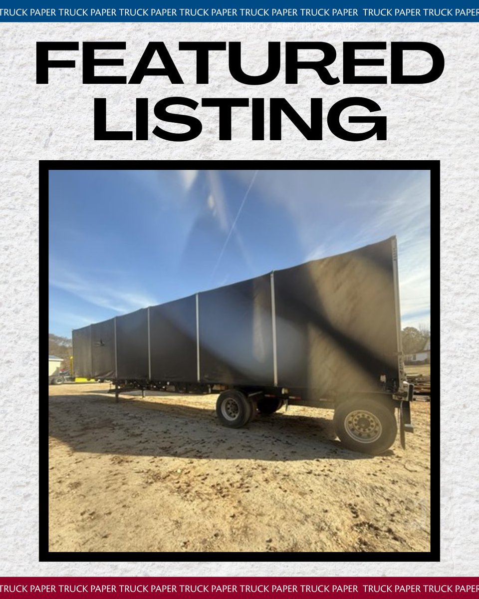 truckpaper's tweet image. 🚛 Truck Paper Featured Listing ✨

2006 TRAO 48’ Spread Axle Flatbed Equipped with Conestoga Rolling Tarp!

✅ 48’ Length ✅ Spread Axle ✅ No-Tarping Required ✅ Solid Steel Frame ✅ Ready to Hook &amp;amp; Haul

Full specs ➡️ ow.ly/SrcS50Ye2o8

#TruckPaper #Flatbed #Conestoga